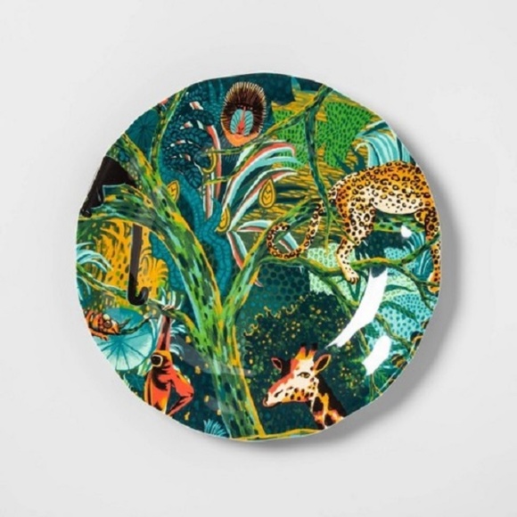 Opalhouse Dining Nwt 5 Opalhouse Melamine Jungle 1 Dinner Plates Poshmark